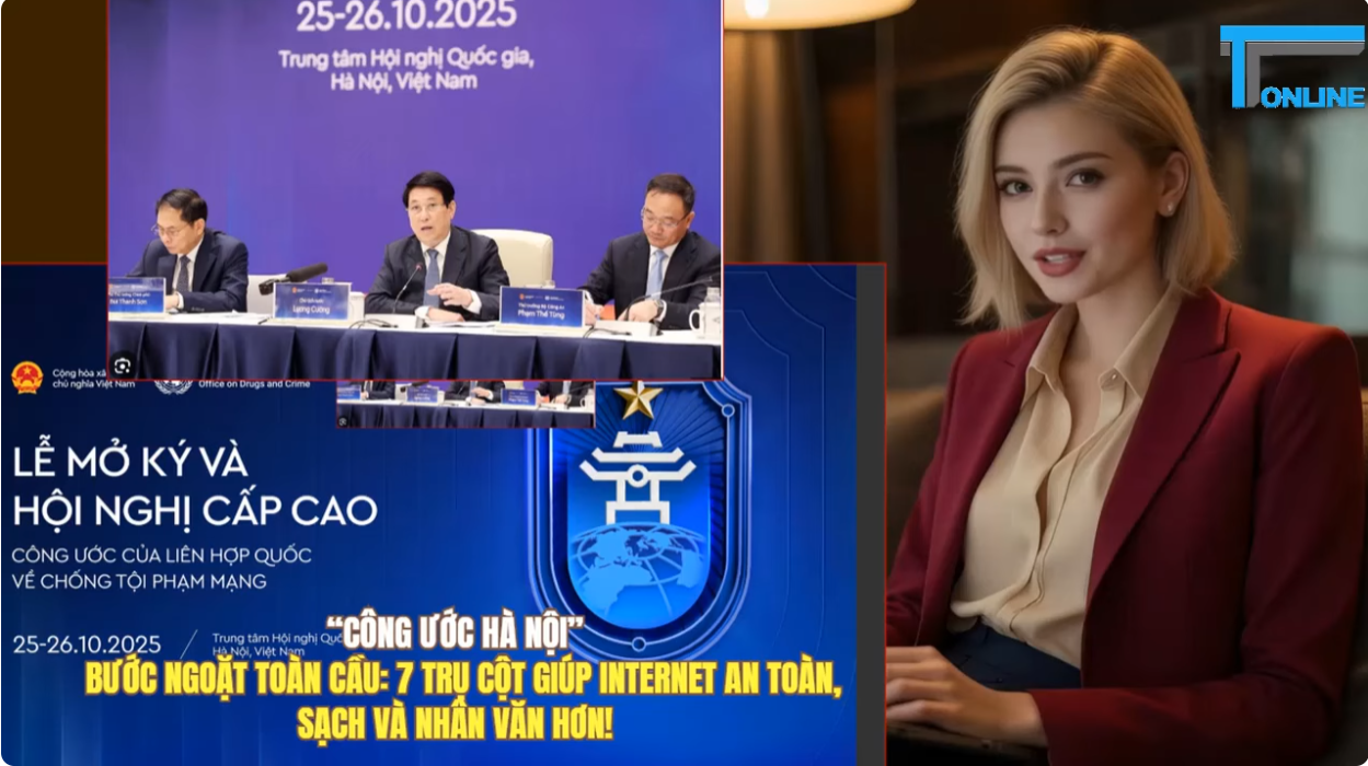 "Công ước Hà Nội" – Bước ngoặt toàn cầu: 7 trụ cột giúp Internet an toàn, sạch và nhân văn hơn
