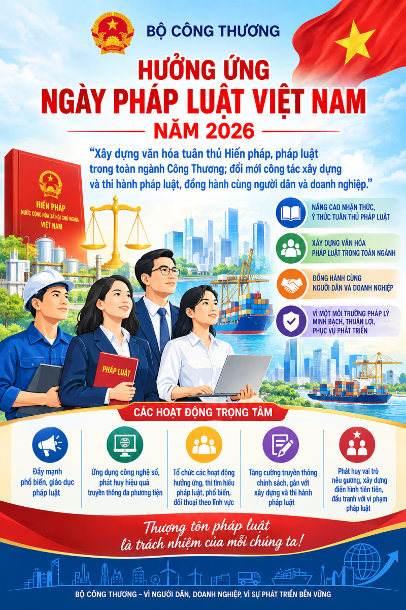 HƯỞNG ỨNG NGÀY PHÁP LUẬT VIỆT NAM NĂM 2026