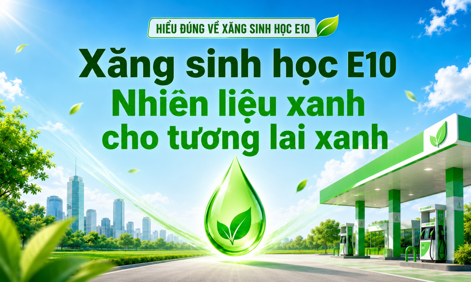 HIỂU ĐÚNG VỀ XĂNG E10